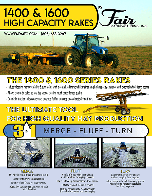 High Capacity Hay Rakes - Fair Manufacturing